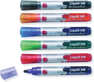 VidaXL Nobo Drywipe Markers Met Vloeibare Inkt Pak Van 6 Stuks