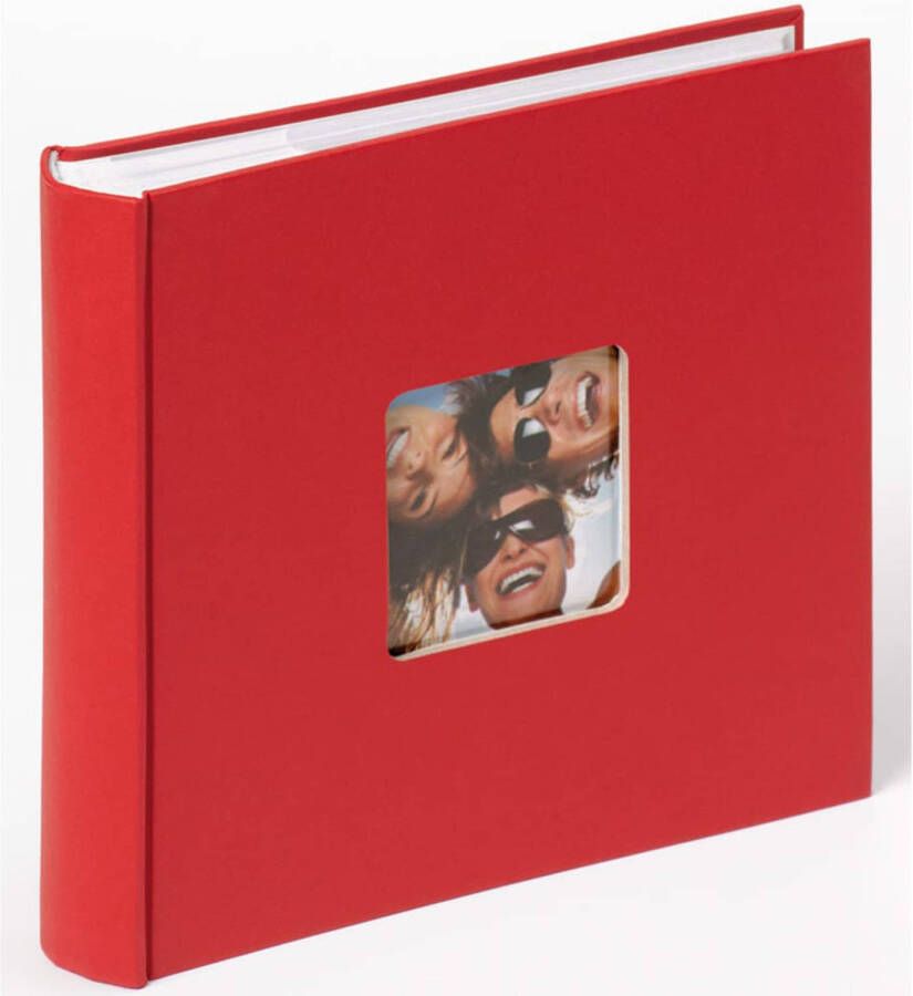 Walther Design Fotoalbum Fun Memo 200 foto&apos;s 10x15 cm rood