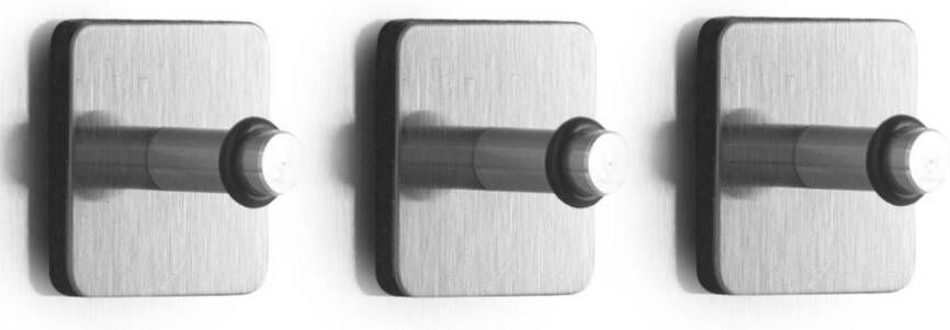 Zeller koelkast whiteboard magneten 3x haakjes vierkant 2 5 cm Magneten