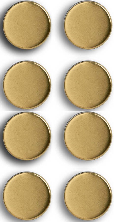 Zeller whiteboard koelkast magneten extra sterk 8x goud Magneten