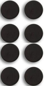 Zeller Whiteboard koelkast magneten extra sterk 8x mat zwart 2 cm Magneten