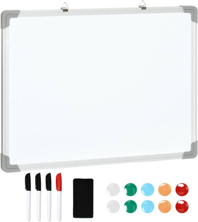 Zenzee White board Memobord Magnetisch tekenbord 60 x 1 8 x 45cm