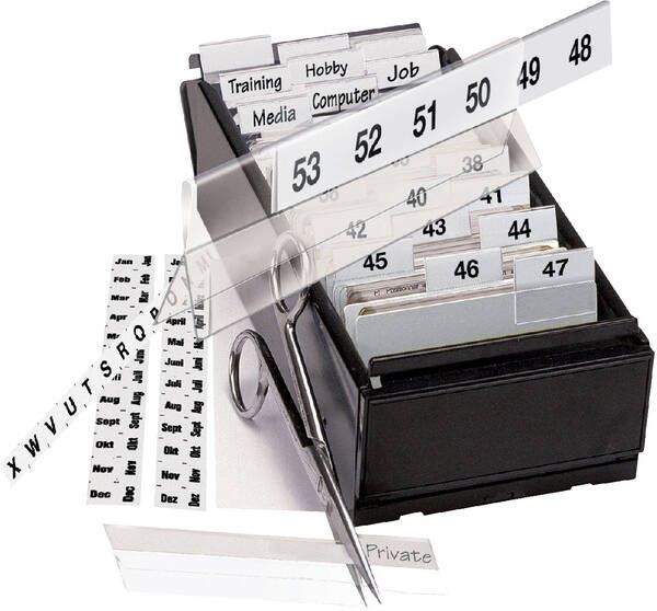 Djois Indextabs 10x150mm zelfklevend aanpasbaar permanent wit 5 stuks