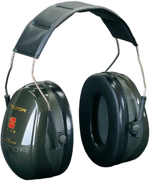 3M Oorkap Peltor Optime II zwart gehoorbescherming