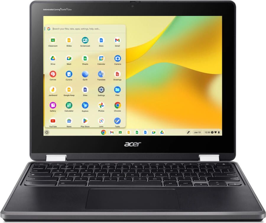 Acer Chromebook R856LT-TCO-C0QF N100 30 5 cm (12") Touchscreen HD+ 8 GB LPDDR5-SDRAM Wi-Fi 6 (802.11ax) ChromeOS Zwart