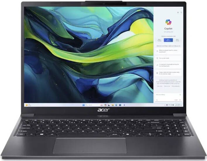 Acer Aspire Go 15 AG15-51P-52UV Intel Core™ i5-1334U Laptop 38 9 cm (15.3") WUXGA 16 GB DDR5-SDRAM 512 GB SSD Wi-Fi 6 (802.11ax) Windows 11 Home Grijs