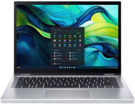 Acer Aspire Go Spin 14 AGSP14-31PT-35E6 Intel Core 3 N355 Hybride (2-in-1) 35 6 cm (14") Touchscreen WUXGA 8 GB LPDDR5-SDRAM 128 GB UFS Wi-Fi 6 (802.11ax) Windows 11 Home in S mode Zilver