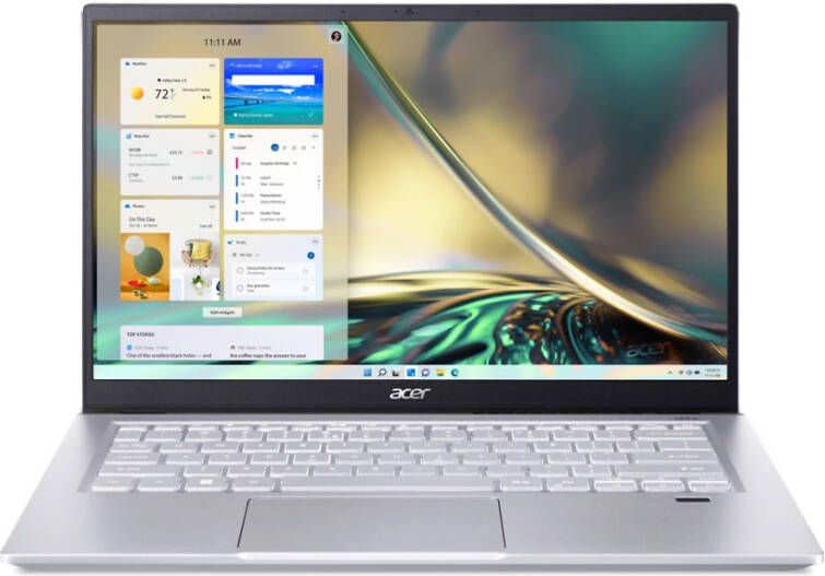 Acer Swift X SFX14-42G-R0KK Laptop 35 6 cm (14") Full HD AMD Ryzen™ 5 5625U 16 GB LPDDR4x-SDRAM 512 GB SSD NVIDIA GeForce RTX 3050 Wi-Fi 6 (802.11ax) Windows 11 Home Grijs