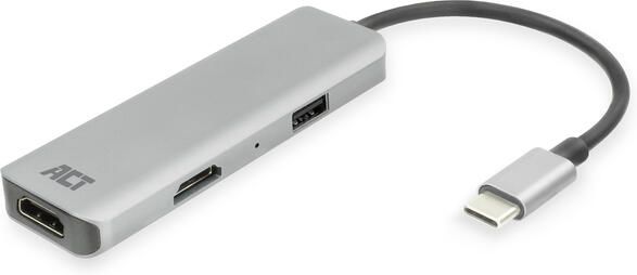 ACT Adapter USB-C 4K multiport voor 2 HDMI monitoren - Foto 1