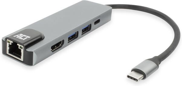 ACT Dockingstation USB-C 4K voor 1 HDMI monitor