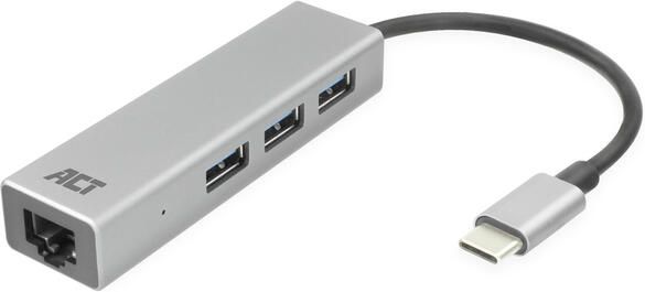 ACT AC7055 3-Poorts USB-C 3.2 (USB 3.0) Hub met Gigabit ethernet poort (AC7055) - Foto 2