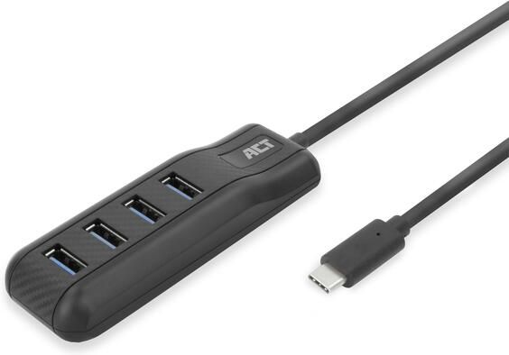 ACT Hub USB-C 3.0 4 poorts USB-A