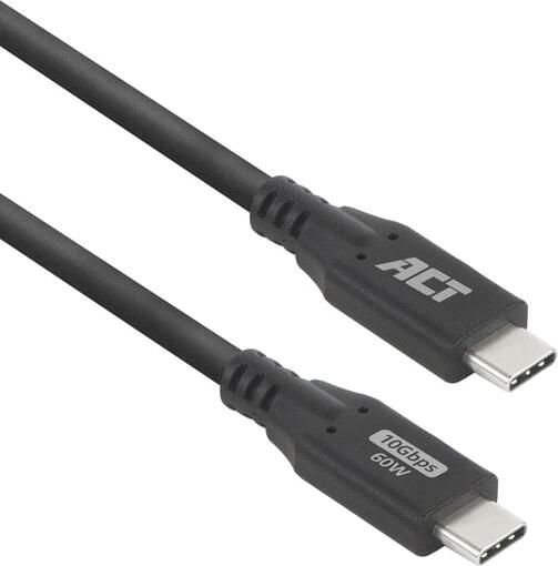 ACT Kabel USB-C 3.2 GEN.2 M M zwart 2 meter