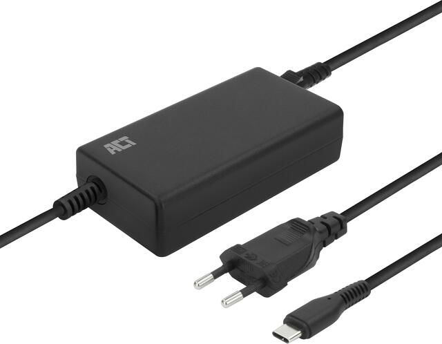 ACT Laptop Oplader USB-C Power Delivery 65W 3mtr
