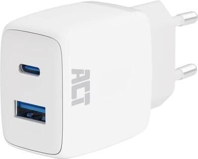 Velleman USB-C & USB-A lader 20 W ideaal voor het gelijktijdig opladen van twee apparaten Power Delivery PPS Quick Charge 3.0 GaNFas