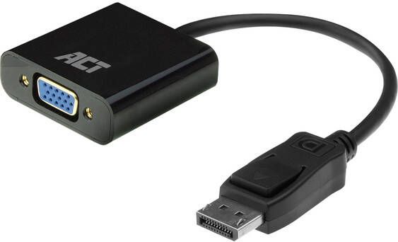 ACT AC7515 video kabel adapter 0 15 m DisplayPort VGA (D-Sub) Zwart (AC7515)