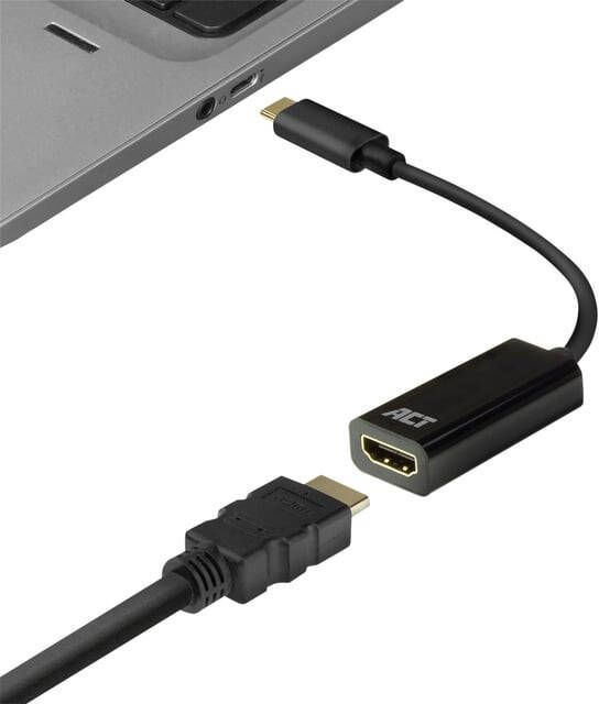 ACT AC7305 video kabel adapter 0 15 m USB Type-C HDMI Type A (Standaard) Zwart (AC7305)