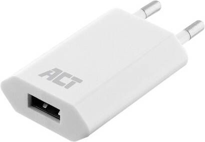 ACT Oplader USB 1A 5W wit