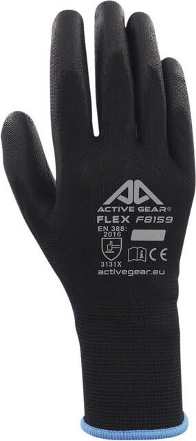 ActiveGear Handschoen grip PU flex zwart medium