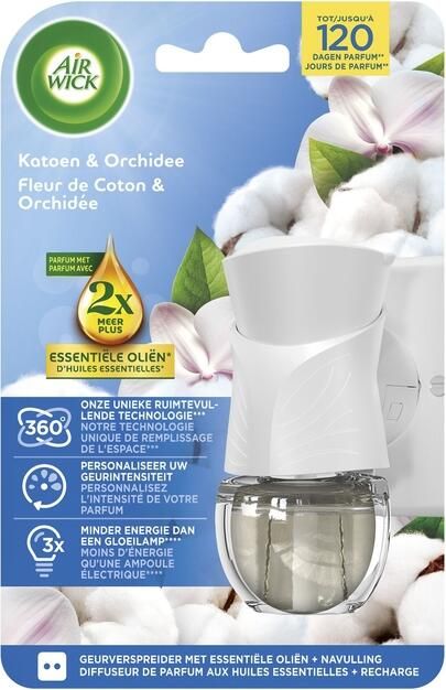 Airwick Luchtverfrisser Electrical Soft Cotton Flower Starter Kit 19ml