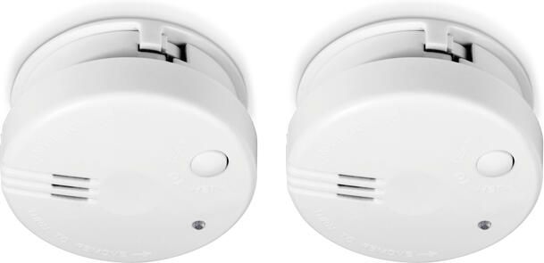 Alecto Rookmelder mini 2 stuks met 5 jaar batterij SA102 wit - Foto 1