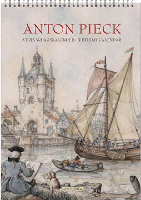 Anton Pieck Verjaardagskalender Zicht op haven A4