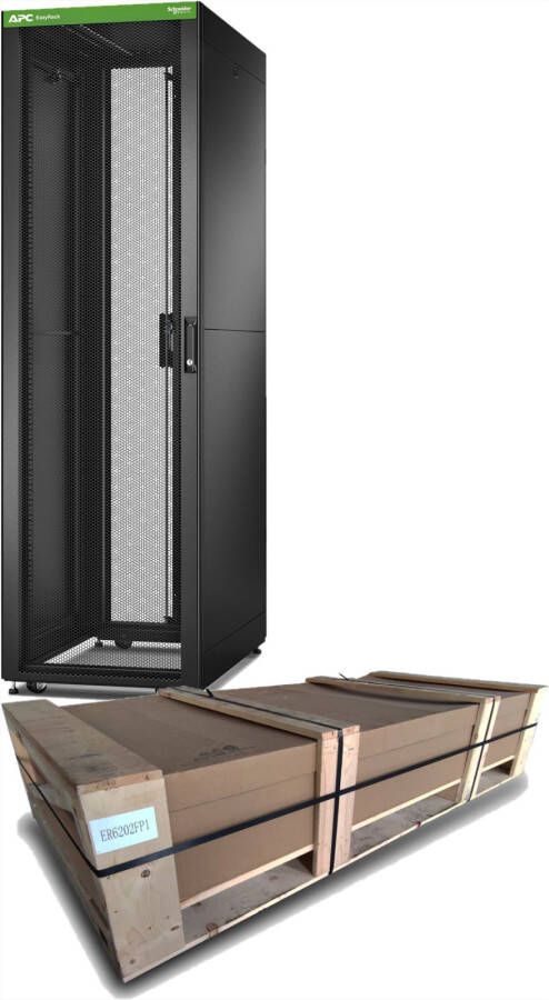 APC NetShelter Easy ER6202FP1 42U HE 600mm(b) x 1000mm(d) 19"IT rack met zijpanelen ongemonteerd