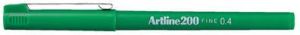 Artline Fineliner 200 rond 0.4mm groen