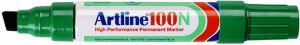 Artline Viltstift 100 schuin 7.5 12mm groen
