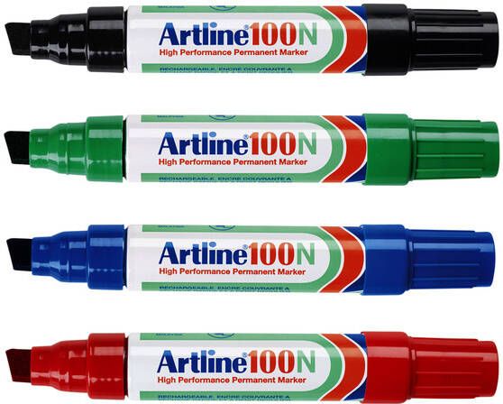 Artline Viltstift 100 schuin 7.5-12mm zwart