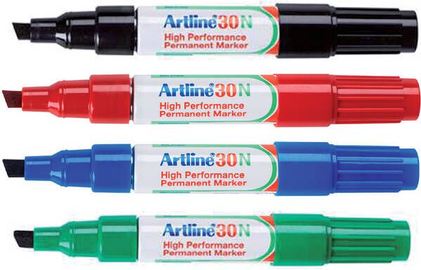 Artline Viltstift 30 schuin 2-5mm zwart