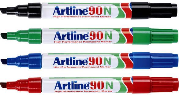 Artline Viltstift 90 schuin 2-5mm zwart