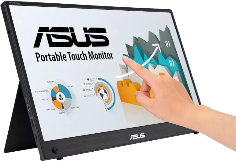 Asus ZenScreen MB16AMTR computer monitor 39 6 cm (15.6") 1920 x 1080 Pixels Full HD LCD Touchscreen Zwart