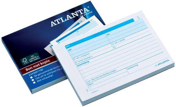 Pakhuis Atlanta by Jalema bonboekjes genummerd 1-50 blad in tweevoud met carbon - Foto 2