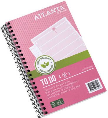 Atlanta by Jalema notitieboekje To Do &apos Tropical&apos ft 125 x 195 mm 200 bladzijden pak van 2 stuks