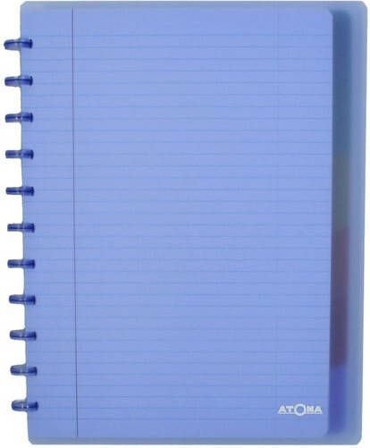 Atoma Trendy schrift ft A4 + 120 bladzijden gelijnd met 6 tabbladen en 5 showtassen in geassorteerde - Foto 3