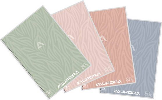 Aurora Writing 80 Design spiraalschrift ft A4 120 bladzijden gelijnd
