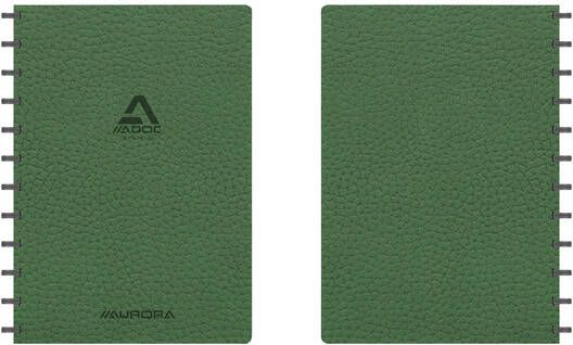 Aurora Schrift Adoc Business A4 ruit 5x5mm 144 pagina's 90gr groen