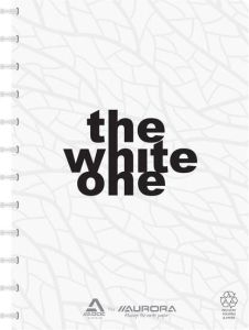 Adoc schrift The White One ft A4 144 bladzijden kaft uit gerycleerd PP blanco wit