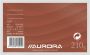 Aurora Systeemkaart 130x80mm lijn met rode koplijn 210gr wit - Thumbnail 1