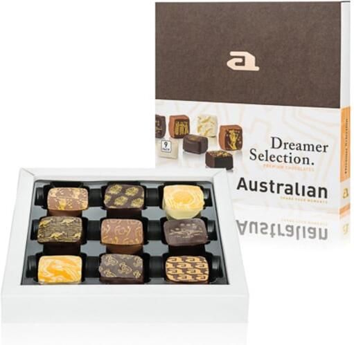 Australian Chocolade bonbons Dreamer Selection 9-pack