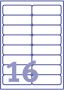 Avery transparante adresetiketten ft 99 1 x 33 9 mm(b x h ) 400 stuks 16 etiketten per blad - Thumbnail 2