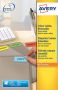 AVERY Gekleurde etiketten 45 7 x 21 2 mm geel Inkjetprinter Laserprinter Kopieerapparaat afneembaar L6041-20 - Thumbnail 2