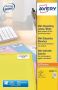 Avery mini-etiketten ft 46 x 11 1 mm (b x h) 2.100 stuks 84 per blad doos van 25 blad - Thumbnail 1