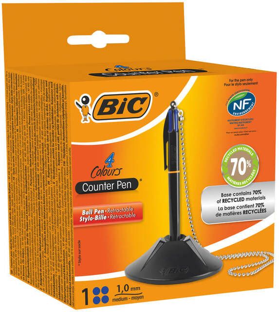 Bic Baliebalpen met ketting medium zwart
