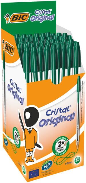 Bic Balpen Cristal medium groen