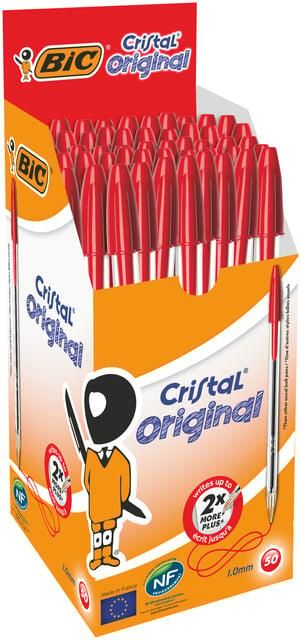 Bic Balpen Cristal medium rood