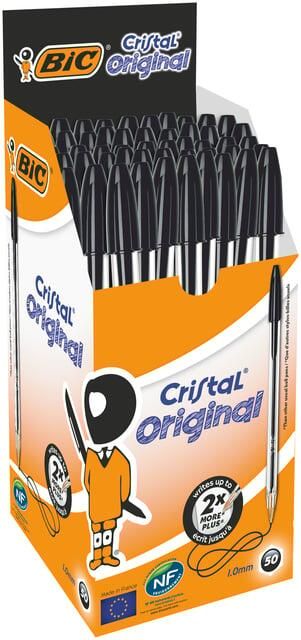 Bic Balpen Cristal medium zwart