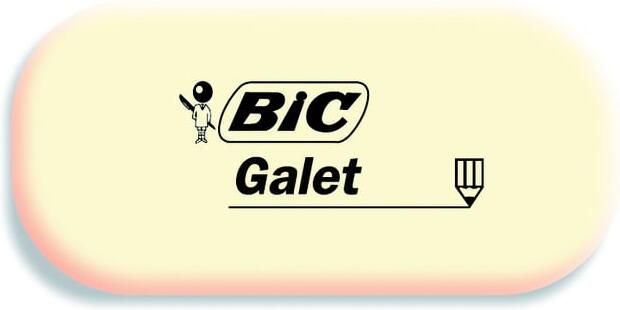 Bic Gum Galet pvc vrij zacht potlood wit