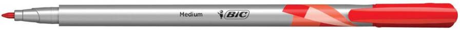 Bic fineliner Intensity medium rood